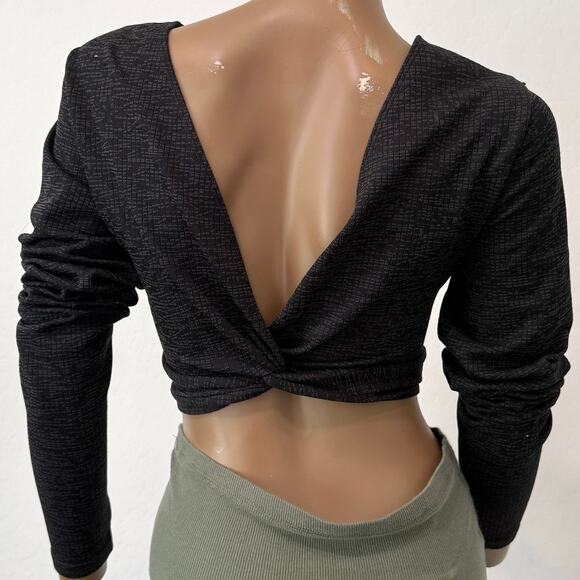 JoyLab XL cropped twist front textured active top TLS1 2244 - Picture 12 of 13